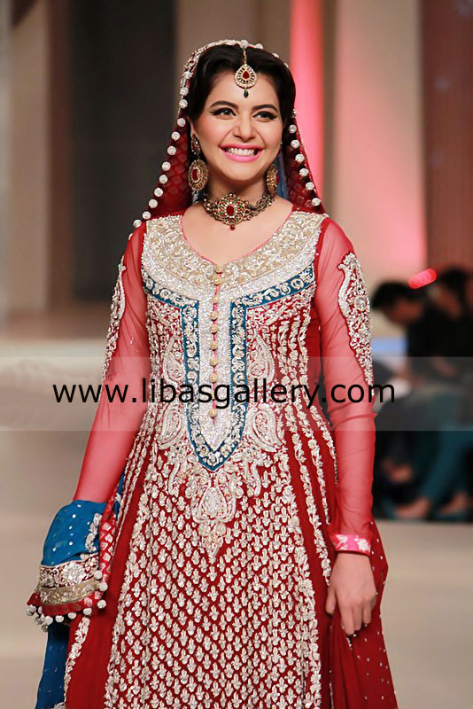 Zainab Chhotani Pantene Bridal Week Show 2013 Dresses Pictures, Nida Yasir Displayed Heavily Beaded Bridal Wear Collections by Zainab Chhotani London, Kent, Bromley, Wembley, Southall Online Shop