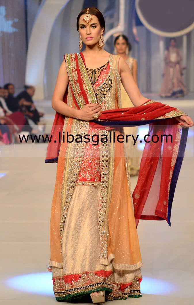 Bridal Couture Week 2013 Asifa Nabeel Latest Bridal Wear Party Evening Wear, Semi-formal Wear Collection Buy Online At libasgallery.com Scotland,UK