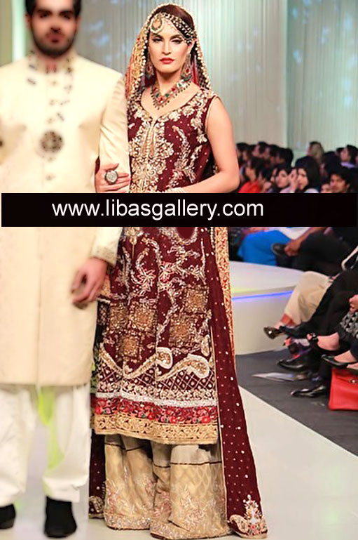 Bridal Wear Pakistani Bridal Dresses by Designer Mona Imran Bridal Dress Gharara Sharara Lehenga at Pantene Bridal Couture Week Online Store UK, USA, Canada, Australia Bridal Wear Pakistani Bridal Dresses by Designer Mona Imran Bridal Dress Gharara Sharara Lehenga at Pantene Bridal Couture Week Online Store UK, USA, Canada, Australia