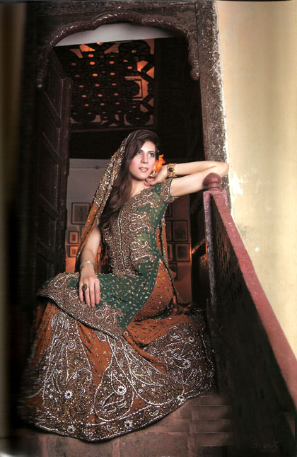 Fern Green and Aqua Green Sharara Pakistani Sharara Bridal Sharara Green yellow Bridal Wear Sharara