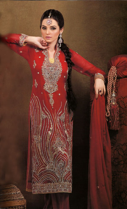 Maria B Partywear Dresses New Year Collection,Designer Pakistani Party Wear Bridal Dresses New year 2012 2013