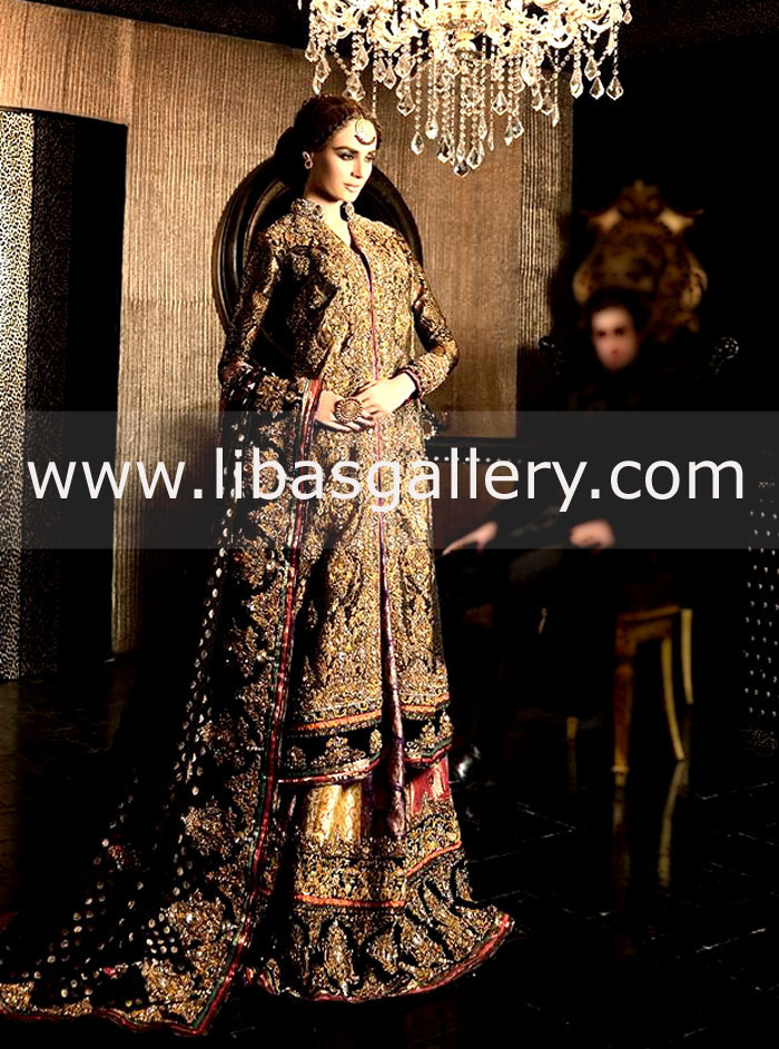 Cara Bridal Wear Pakistani Designer Cara Bridal Dresses Cara Designer Bridal Dress Sherwani Kurta L`oreal Bridal Couture Week PFDC Fashion Week Karachi 2013 2014 Gharara Sharara UK, USA, Canada Bridal wear Online Shop