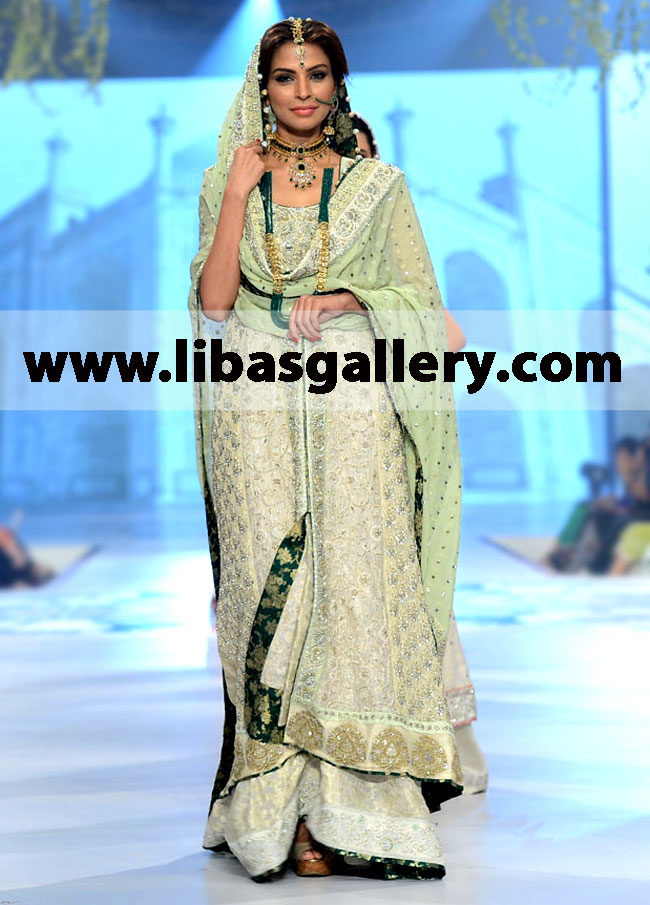 Sana Abbas Pakistani Wedding Dresses 2014 Indian Bridal Wear Anarkali Suits Bridal Lehenga Designer Sharara Party Wear Clothes Gharara In USA, UK, Canada, Australia, Europe, Middle East