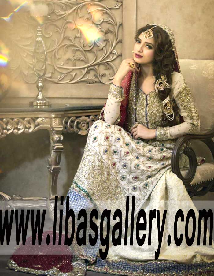 Designer MARIA.B Wedding Lehenga St. Petersburg Florida USA Lehenga for Valima