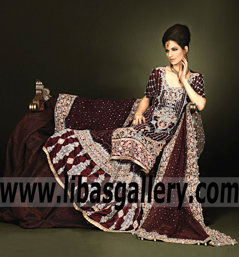 Traditional Wedding Dress with Wedding Gharara Crimson Bride & You Traditional Wedding Dresses Pakistan Wedding Gharara Bloomingdale Illinois IL USA