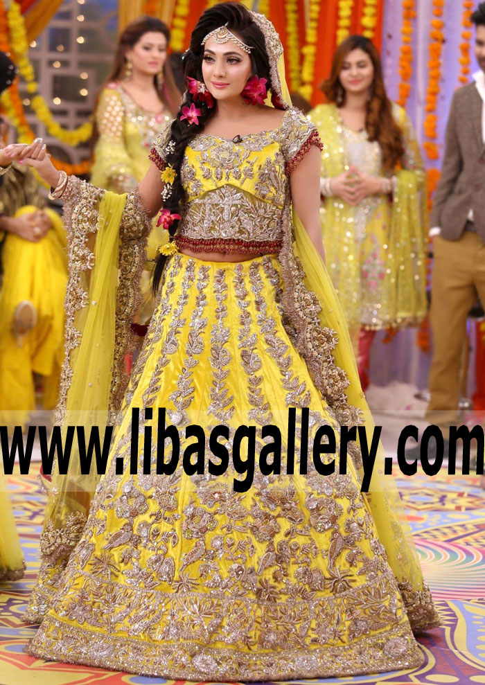 Stunning Embellished Bridal Lehenga Dress for Special Occasions Bridal Lehenga Artesia California CA USA