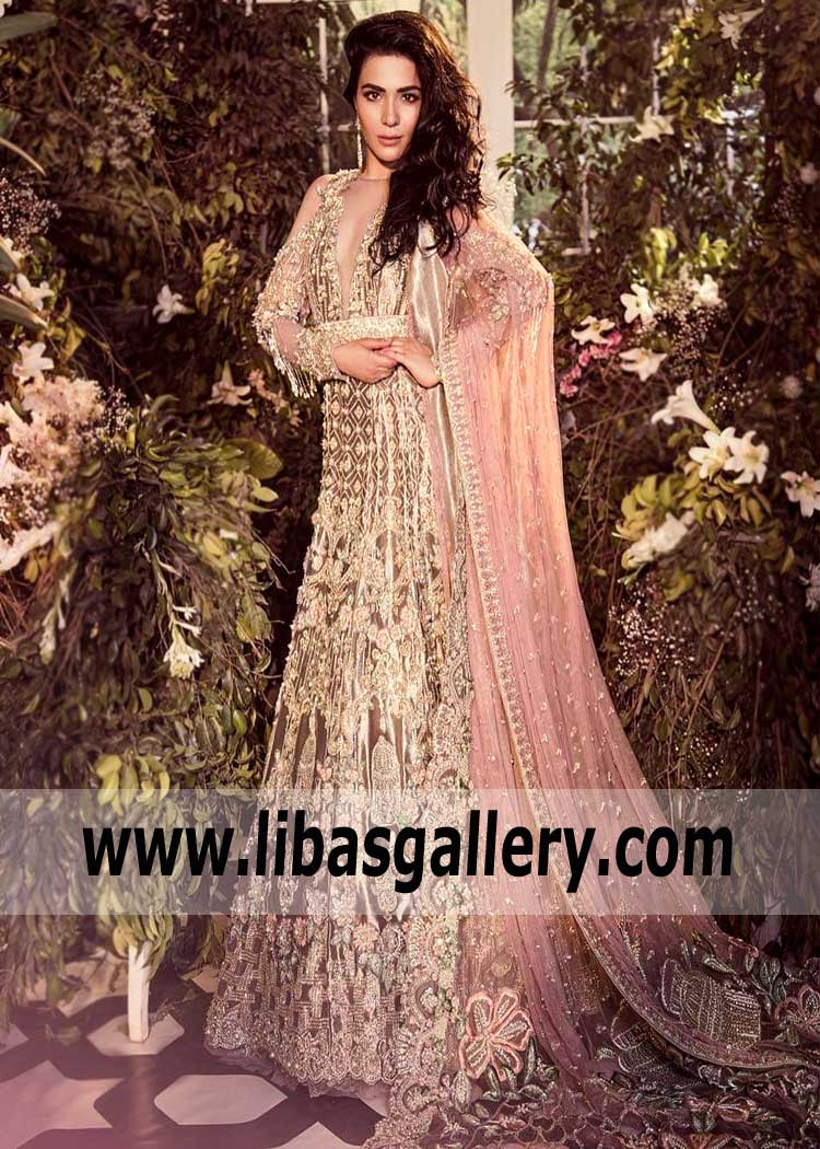 Pakistani Bridal Gown for Reception Williston Park New York NY USA Wedding Dresses