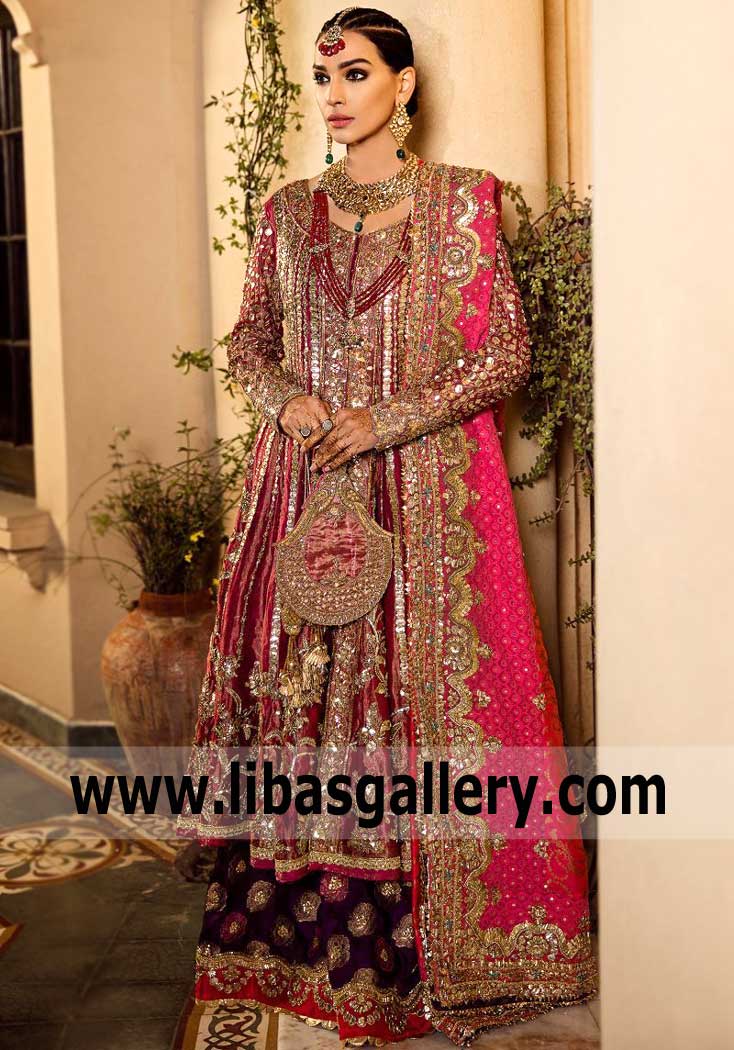 Bridal Anarkali for Reception Bridal Anarkali Designer Anarkalis Basil-don UK Bridal Anarkali Collection