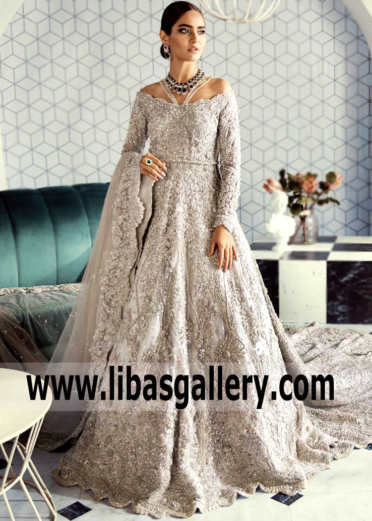 Pakistani Wedding Gown Toronto Vancouver Canada Sana Yasir