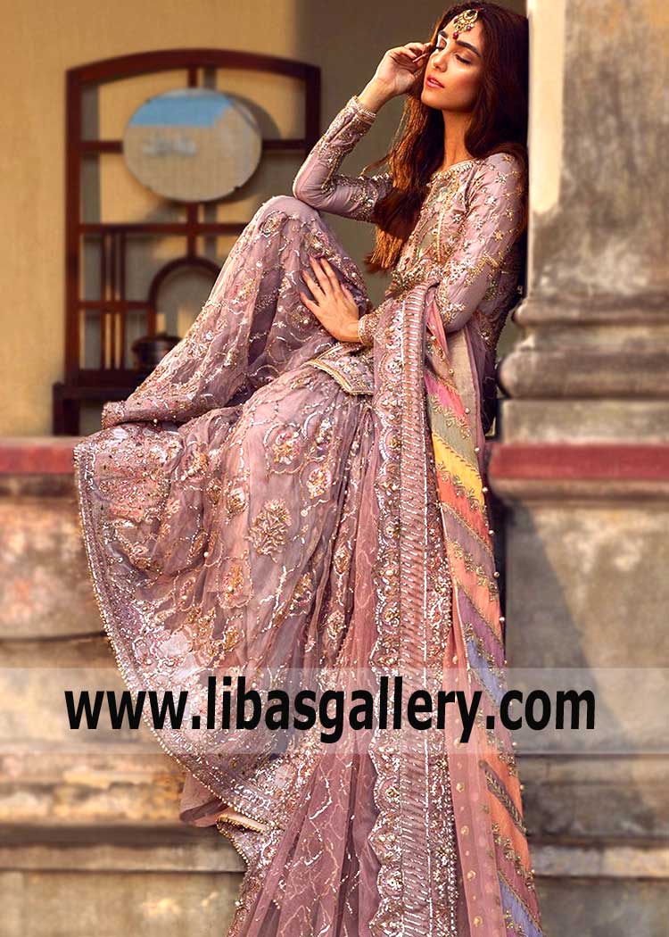 Exclusive Mohsin Naveed Ranjha Bridal Wear USA Berkeley California Indian Pakistani Bridal Sharara