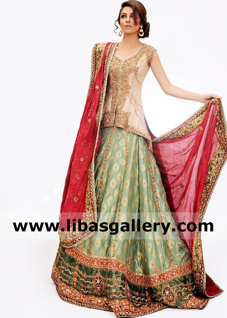 Luxurious Walima Dresses Nilofer shahid New York City USA Latest Bridal Walima Dresses