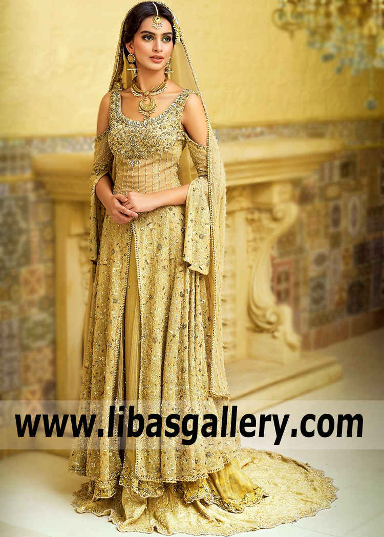 Nilofer shahid Bridal Walima Dresses Phoenix Arizona USA Pakistani Bridal Dresses