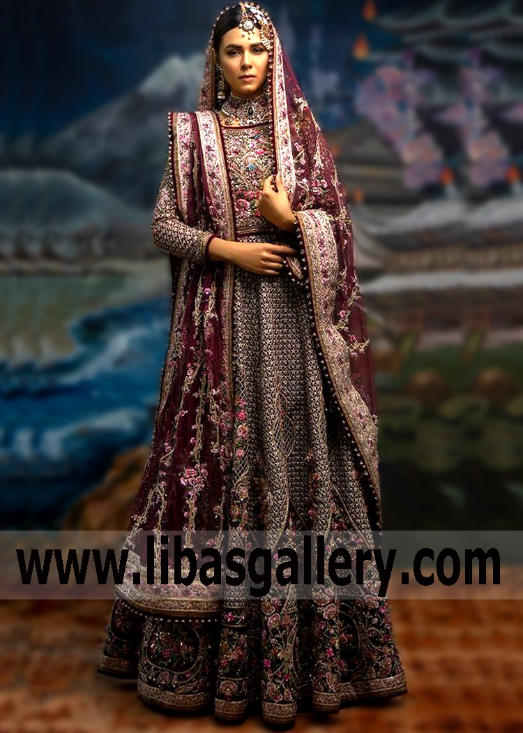 Latest Pakistani Bridal Anarkali Richardson Texas TX USA Fahad Hussayn