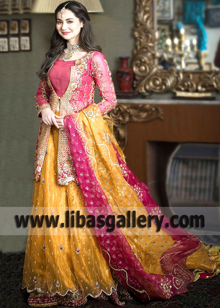 dulhan mehndi dress pic