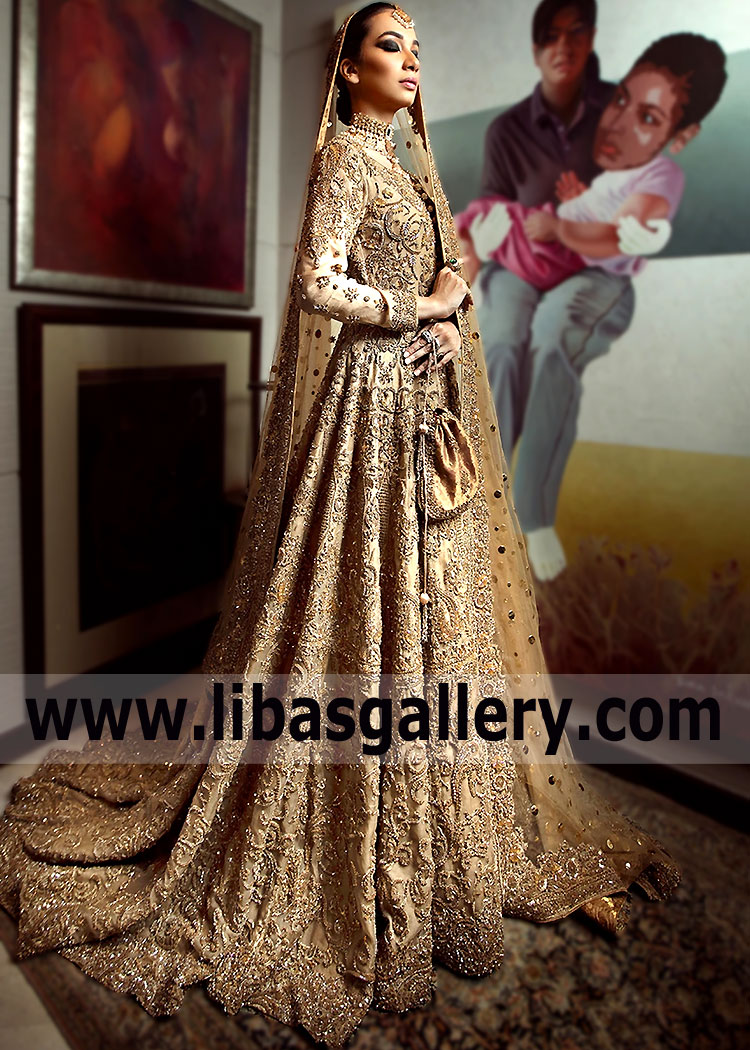 HSY Latest Bridal Wear Anarkali Dress Pakistani Bridal Anarkali ...