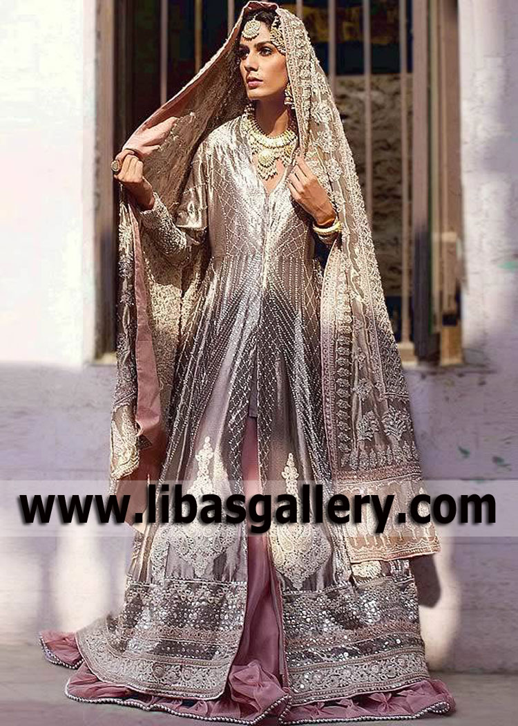 Nida Azwer Bridal Gowns Chicago Illinois IL USA Indian Designer Bridal Gown Lehenga