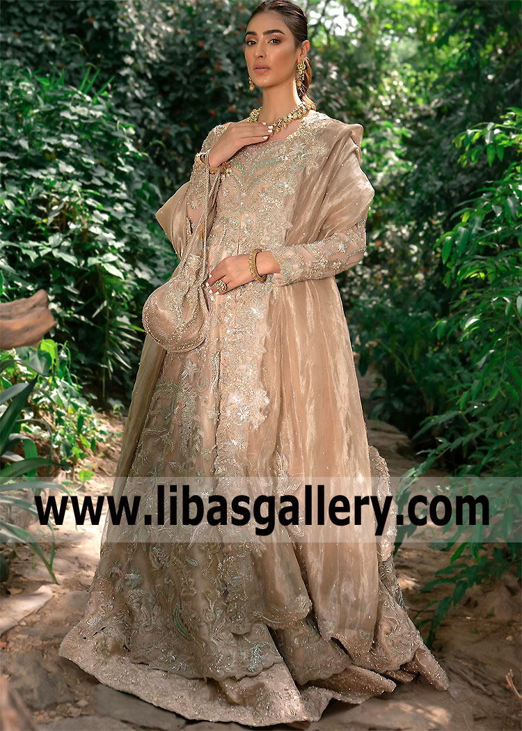 Latest Bridal Pishwas Dallas Texas USA Ammara Khan Bridal Pishwas Pakistani Pishwas Suits