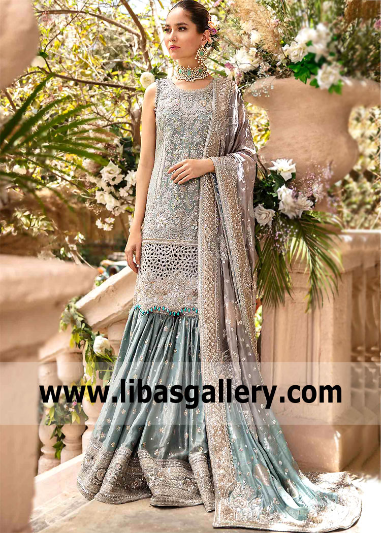Pakistani Bridal Gharara Trends Dallas Texas USA Extraordinary Latest Bridal Gharara Designs