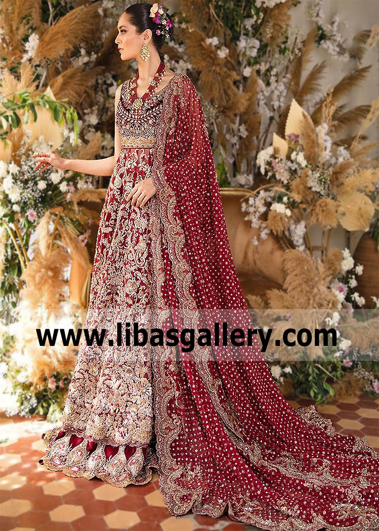 Pakistani Bridal Pishwas Dresses Dallas Texas USA Truly Unique Bridal Pishwas Lehenga Designs