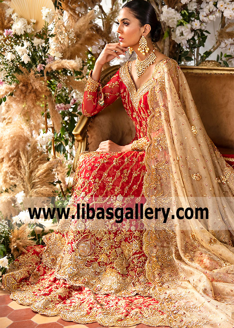 Traditional Red Indian Wedding Dresses Flushing New York NY US Classic Indian Wedding Lehenga