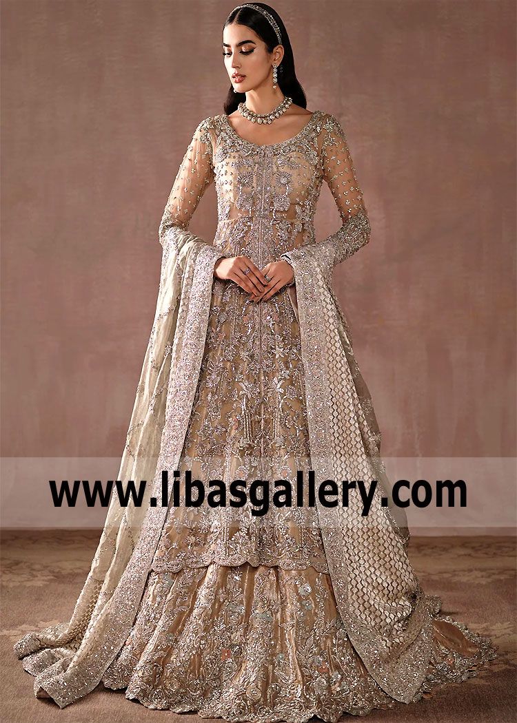 Pakistani Bridal Dresses for Walima Virginia Maryland USA Bridal Anarkali Bridal Couture Collection