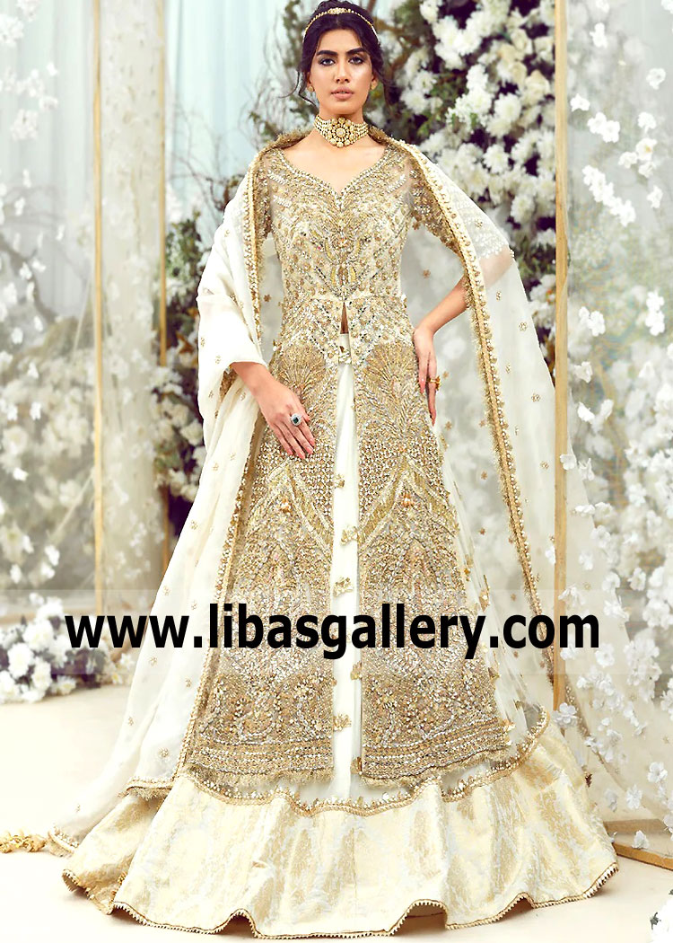 Pakistani Bridal Dresses Forest Hills New York NY US Nikah Dresses Off White Nikah Bridal Dresses
