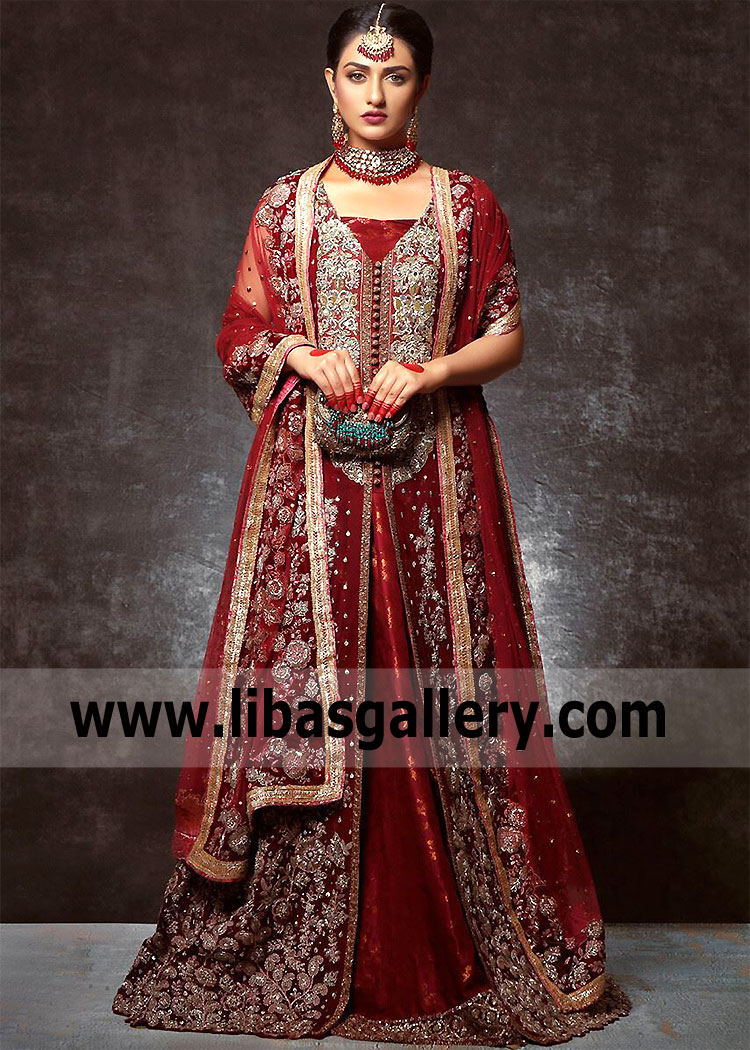 Deep Red Bridal Lehenga Dress Kew Garden New York USA Latest Bridal Lehenga Dress USA Deep Red Bridal Lehenga Dress Kew Garden New York USA Latest Bridal Lehenga Dress USA