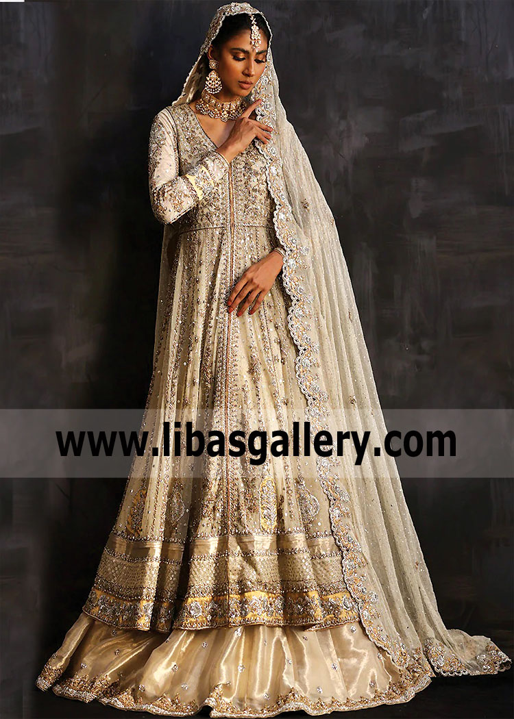 Latest Bridal Anarkali Style Anarkali Dresses Pakistani Designer Nida Azwer Anarkali Dresses