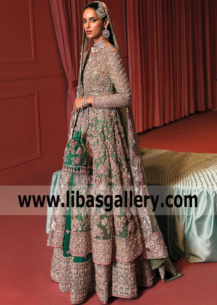 Pakistani Bridal Dresses Hussain Rehar Bridal Lehenga Collection Saudi ...