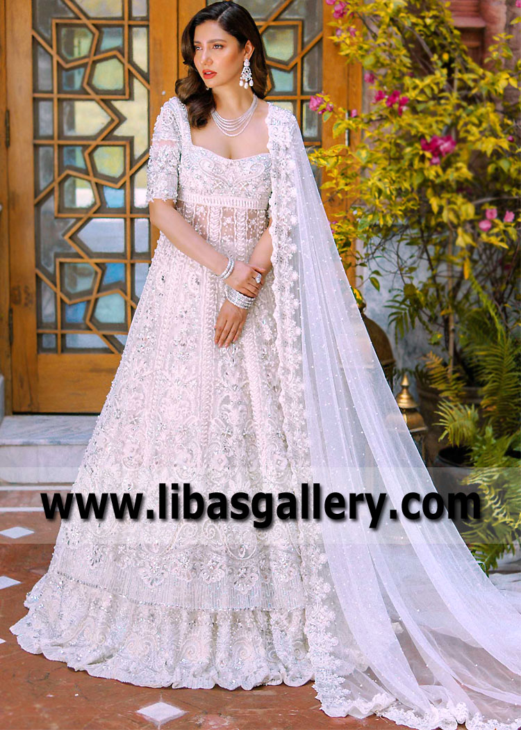 Pakistani Bridal Pishwas Manchester UK Sadaf Fawad Khan Bridal Dresses UK Bridal Pishwas