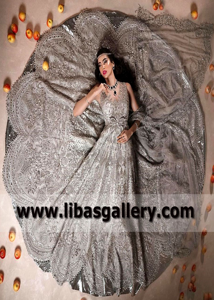 Latest Walima Bridal Pishwas Designer Maxi UK USA Canada Australia Zamanay Valima Dresses