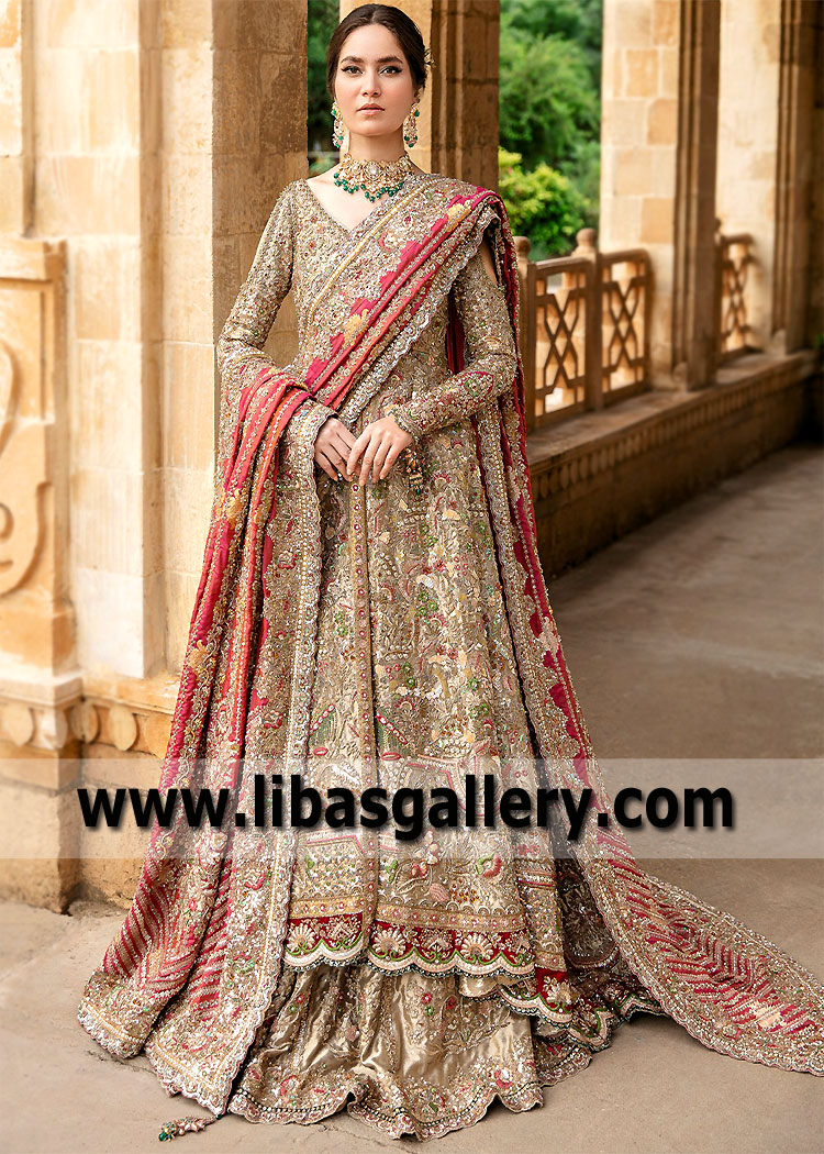 Pakistani Reception Dresses Tena Durrani Valima Wedding Dresses Gown Lehenga for Walima