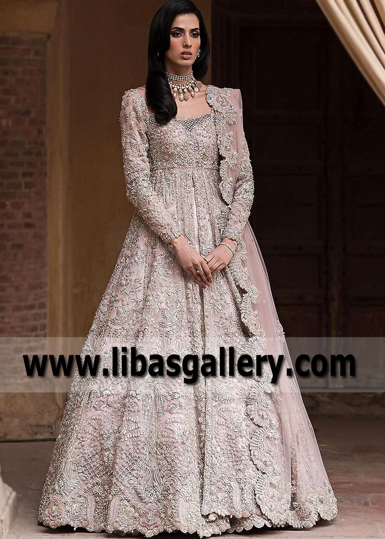 Pakistani Wedding Lehenga UK USA Canada Australia Buy Queen Pink Wedding Lehenga Pakistan