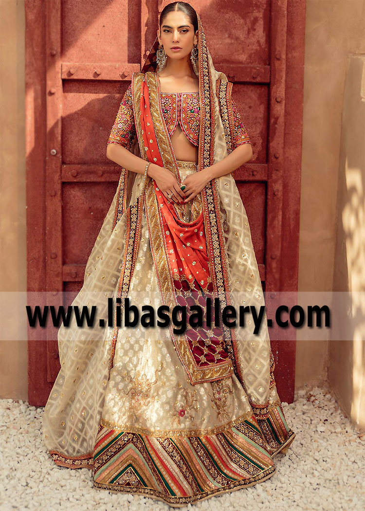 Tena Durrani Bridal Lehenga Pakistani Bridal Lehenga Bridal Wear Newark New Jersey USA