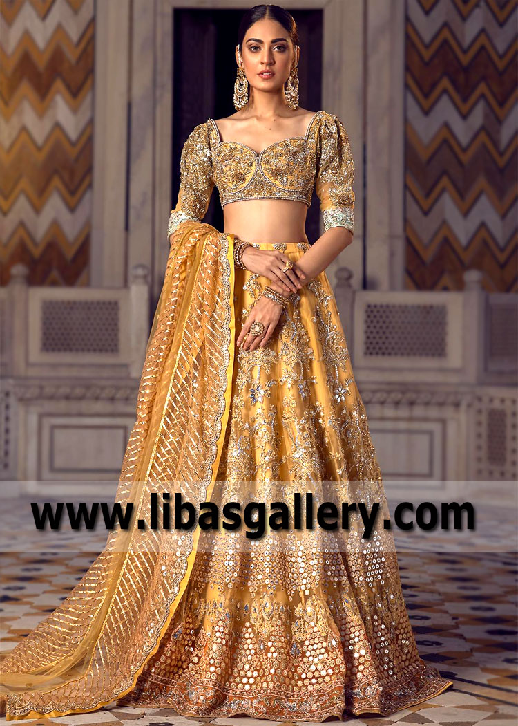 Luxurious Reception Lehenga Choli Dresses Pakistan Designer Lehenga Choli Valima Dresses