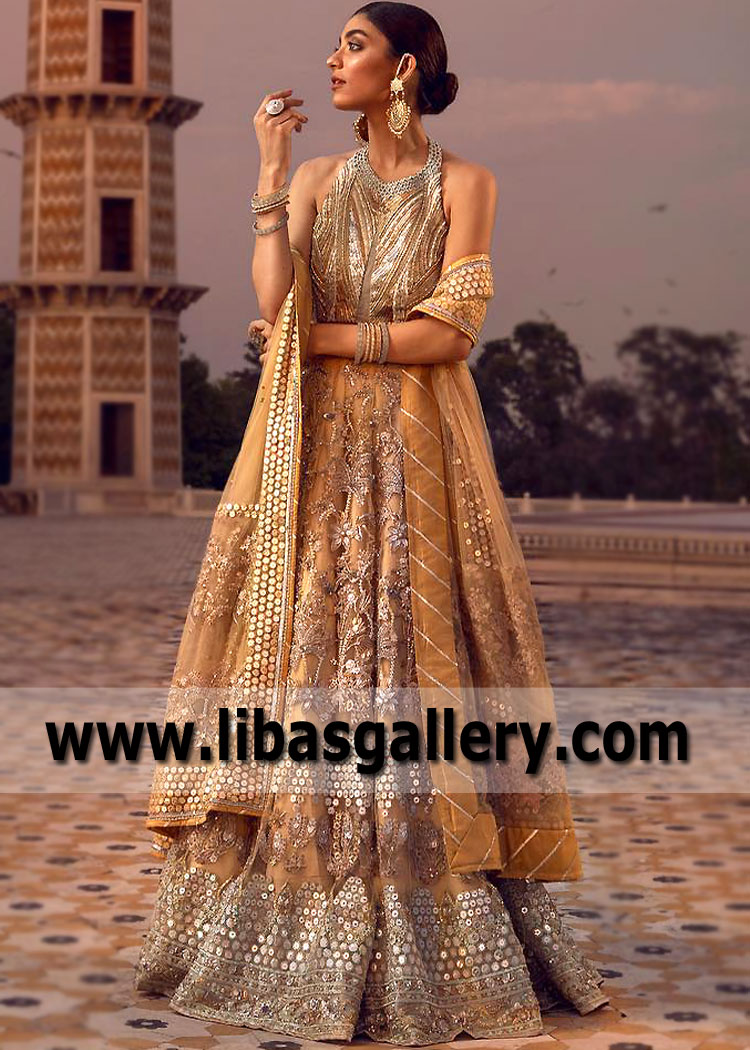 Mehndi Mayun Bridal Dress Manhattan New York USA Asifa And Nabeel Lehenga Choli Wedding Dress