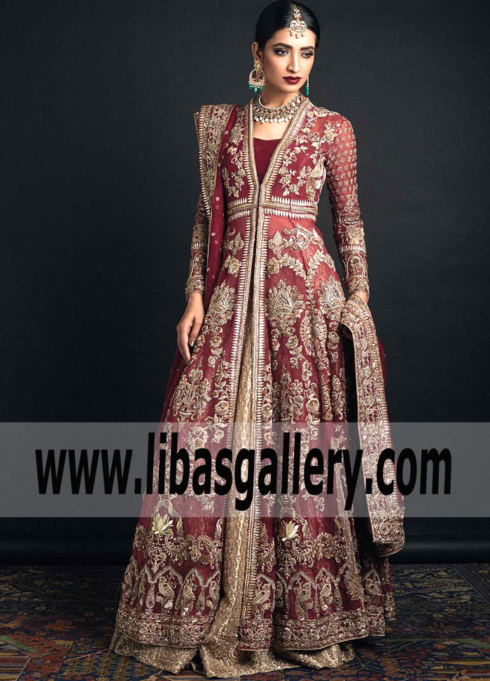 Traditional Pakistani Bridal Lehenga Dress Zara Shahjahan Latest Pakistani Bridal Dresses Frogner Oslo Norway