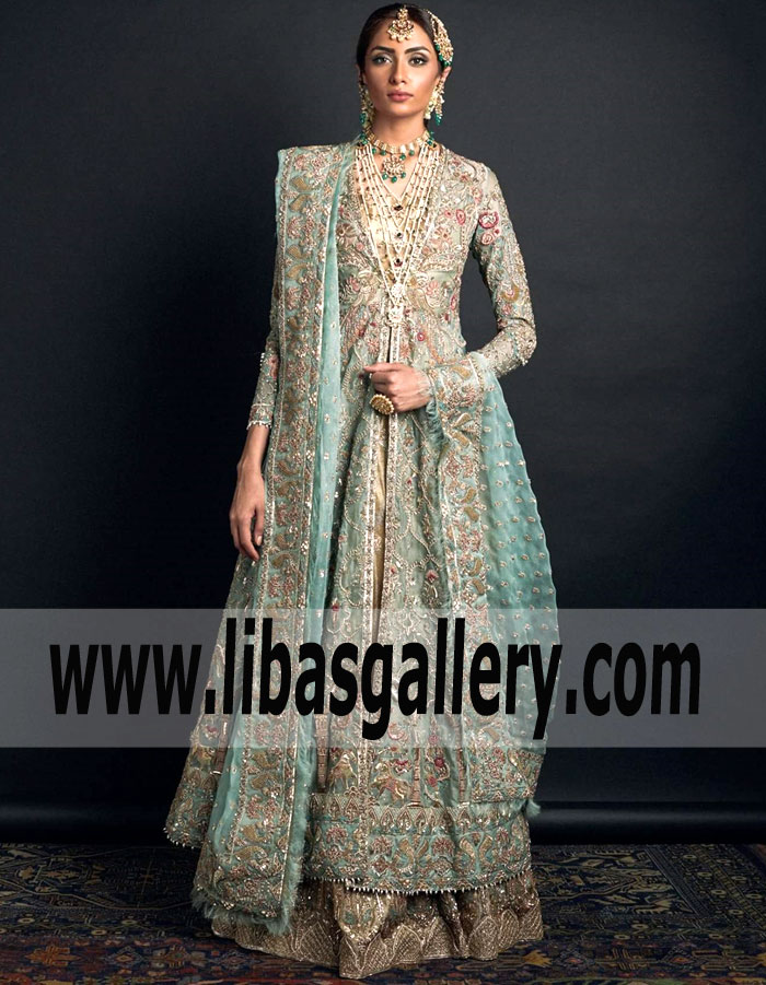 Astonishing Pakistani Bridal Dress for Wedding and Reception Pakistani Bridal Gown Carteret New Jersey NJ US Zara Shahjahan Bridal Dresses