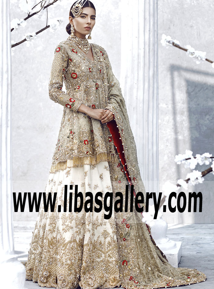 Gorgeous Bridal Peplum For Modern Brides Suffuse By Sana Yasir