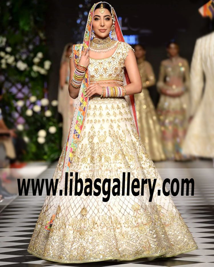 Newest Bridal Lehenga from Nomi Ansari Collection 2018 California, Illinois, Michigan, Ohio, Utah