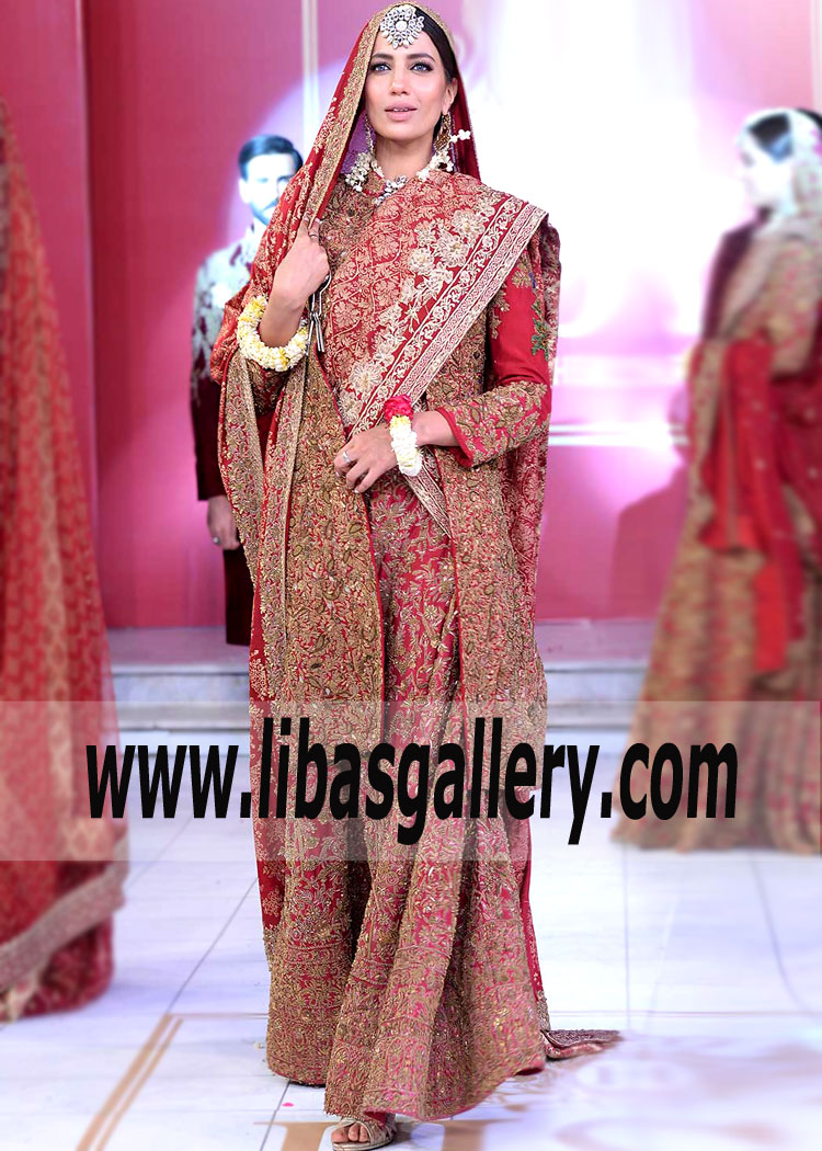 HSY Wedding Dresses Fit for Castles from couture mohabbat nama 2018 | Exquisite Sharara Dresses On Sale Decatur Georgia USA