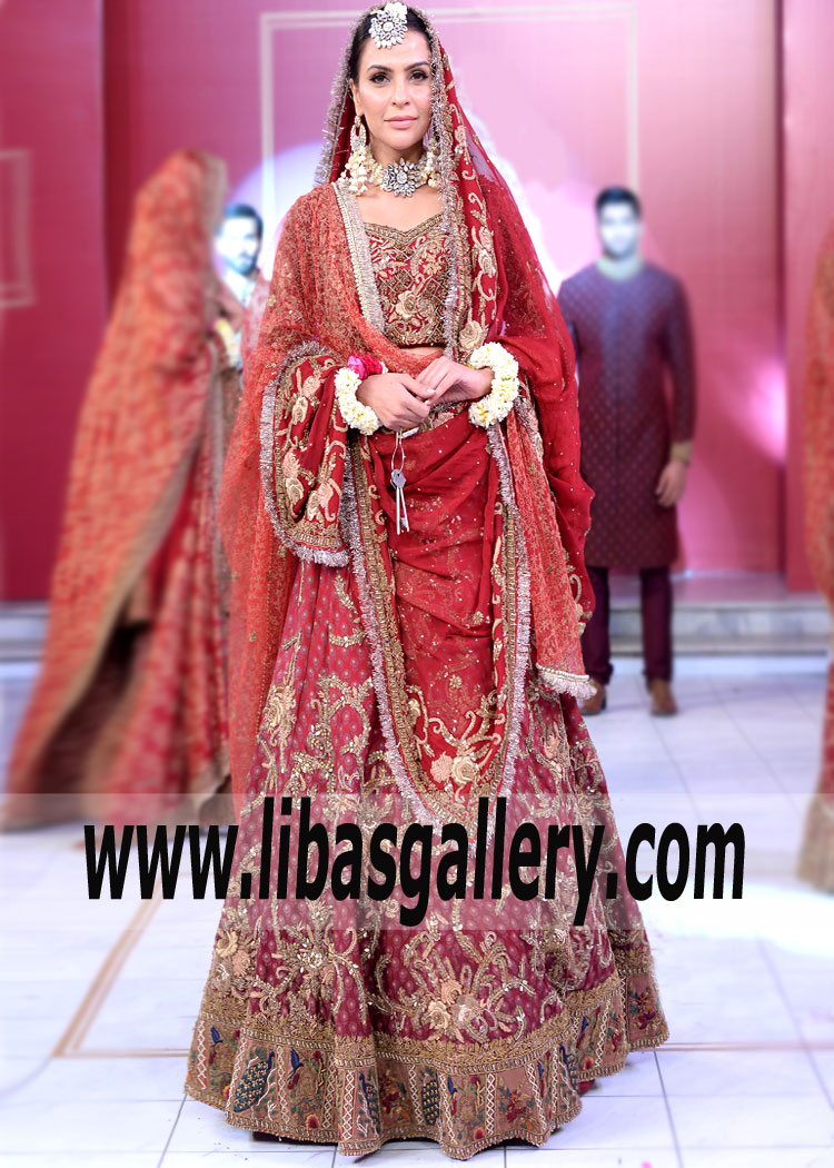 Glitzy Bridal Lehenga from HSY Spring/Summer 2019 Designer HSY Lehenga Choli | Latest Lehenga Choli Trends Pakistan