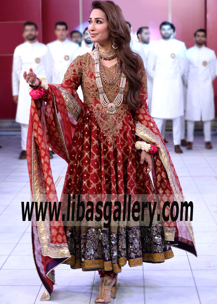 anarkali bridal dress