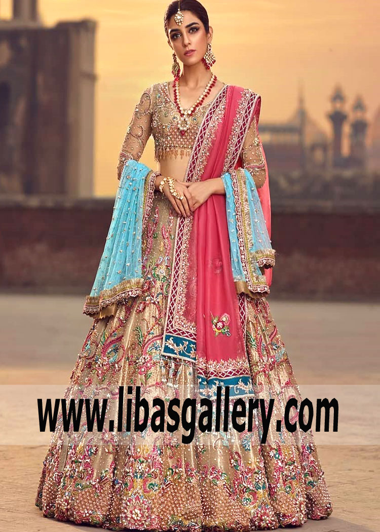 Top Dresses of Pakistani Designer - 2019 | Faiza Saqlain | Latest Stylish New Arrival of Faiza Saqlain Lehenga Choli