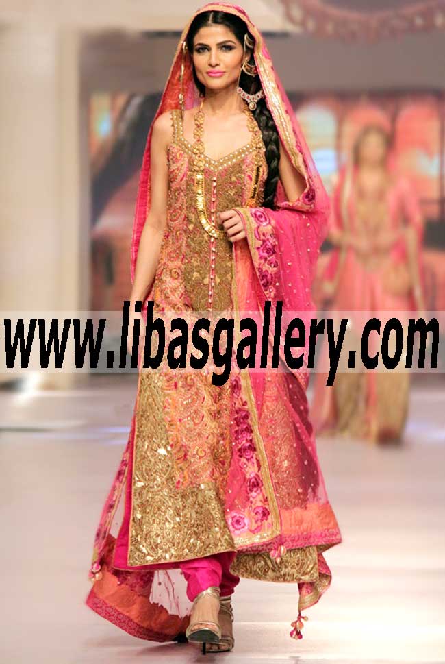 TELENOR BRIDAL COUTURE WEEK 2015 Pakistani Designers Collection, Pakistani Designers Dresses, Latest Pakistani Designer Collection from Ayesha Ibrahim San Diego California CA USA