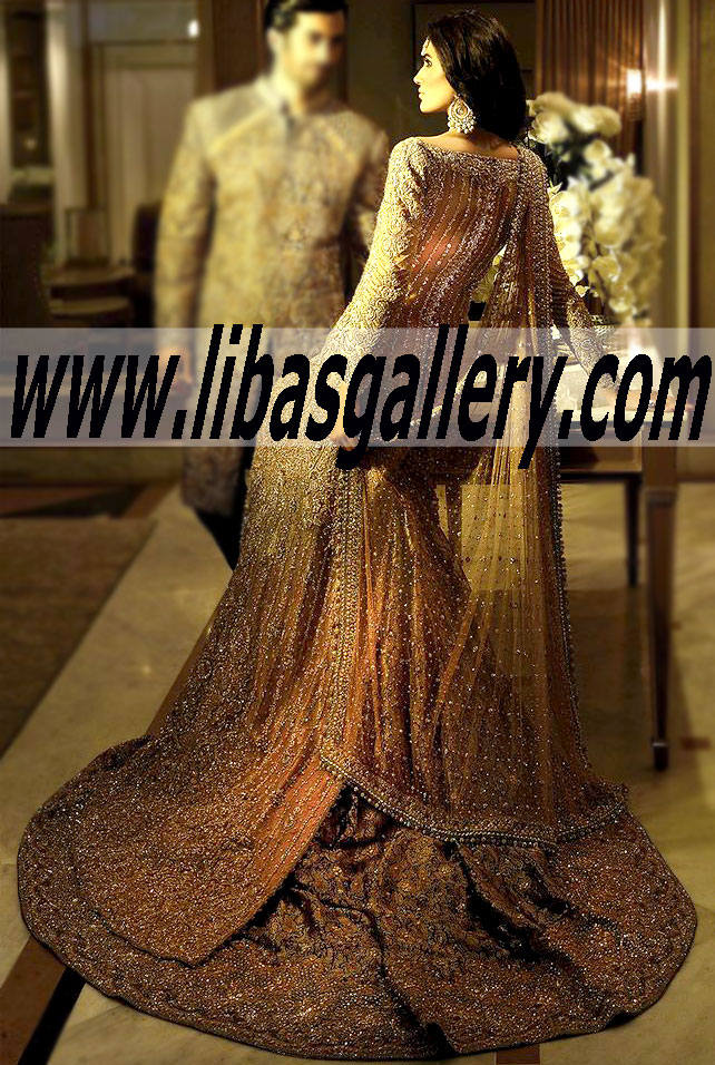 Faraz Manan Couture Lehenga Designs 2015 Collection, Faraz Manan Bridal Sharara Pakistani 2015 Latest Designs in Manchester, Leicester, Toronto, Chicago,California, Texas, Washington D.C