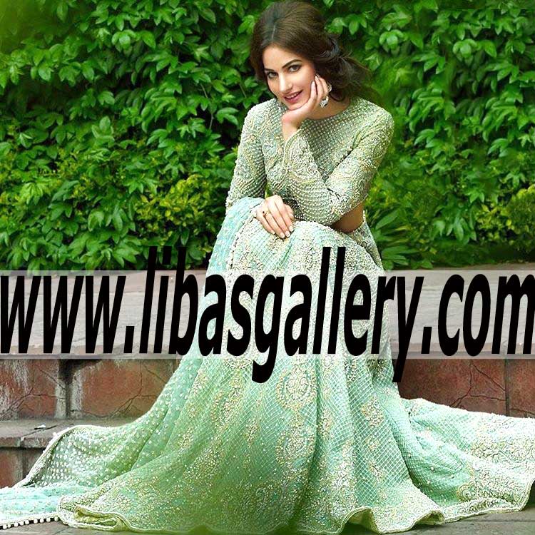 The new luxury Bridal collection 2016, Faraz manan Bridal 2016, Faraz manan dazzling and glorious embellished Bridal Lehengas 2016 in Roslyn New York NY USA