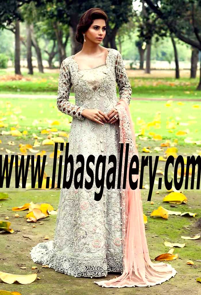 Pakistani Designer Shiza Hassan High low Wedding Gowns Richardson Texas TX USA Pakistani Gowns, Shiza Hassan Bridal Wedding Dresses Shiza Hassan High low Bridal Dresses