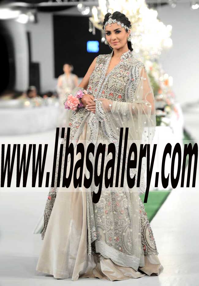 Elan Bridal Dresses, Elan Reception Bridal Dresses, Online Reception Dresses for Weddings from PFDC Swarovski Crystal Couturiers | Quick Delivery in Atlanta Georgia USA