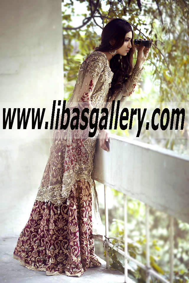 Designer Saira Rizwan Bridal Dresses Party Wedding Dresses Sherwani Kurta L`oreal Bridal Couture Week PFDC Bridal Fashion Week Karachi 2014 2015